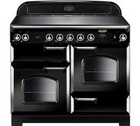 Rangemaster CLA110EIBL/C Classic Black / Chrome 110cm Induction Range Cooker A