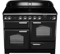 Rangemaster CLA110EIBL/C Classic Electric Induction 110cm Range Cooker Black Chrome