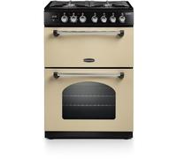 Rangemaster CLA60DFFCR/C Classic 60cm Dual Fuel Freestanding Cooker, Cream
