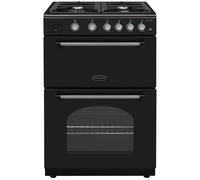 Rangemaster CLA60NGFBL/C Classic 60cm Gas Freestanding Cooker, Black