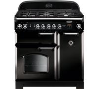 Rangemaster CLA90DFFBL/C Classic 90cm Dual Fuel Range Cooker 116490 - BLACK