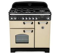 Rangemaster Classic CLA90DFFCR/C 90cm Dual Fuel Range Cooker - Cream / Chrome - A/A Rated