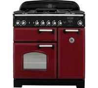 Rangemaster CLA90DFFCY/C Classic 90cm Dual Fuel Range Cooker - Cranberry Chrome