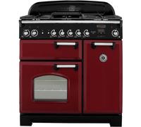 Rangemaster CLA90DFFCY/C Classic 90cm Dual Fuel Range Cooker - Cranberry Chrome