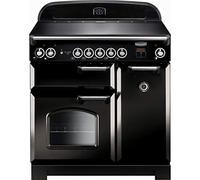 Rangemaster CLA90EIBL/C Classic 90 Induction Electric Range Cooker Black Chrome