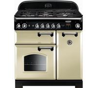 Rangemaster CLA90NGFCR/C Classic 90 Gas Range Cooker, Cream
