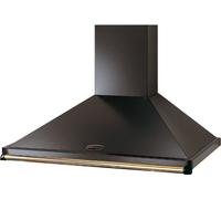 Rangemaster Classic CLAHDC90BB Black / Brass 90cm Chimney Cooker Hood A+++