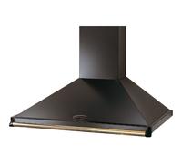 Rangemaster CLAHDC90BB 90cm Classic Chimney Cooker Hood-Black/Brass
