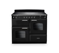 Rangemaster Classic CLO110EIPGBL/CM1 110cm Wide Gloss Black Induction Freestanding Range Cooker - Chrome Trim