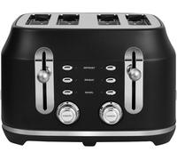 Rangemaster Classic Collection RMCL4S304BK 4-Slice Toaster - Black, Black