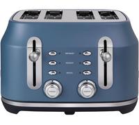 Rangemaster Classic Collection RMCL4S304SB 4-Slice Toaster - Stone Blue, Blue