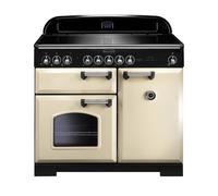 Rangemaster Classic Deluxe 100 Induction Range Cooker (Chrome Details) - Cream