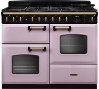 Rangemaster CLDLO110DFPHTH/AB1 18413 New Classic Deluxe OC 110 Dual Fuel Heather Antique Brass