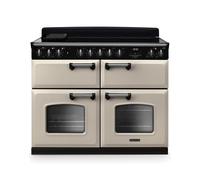 Rangemaster Classic Deluxe 110cm Base Cavity Induction Range Cooker - Pale Cream & Chrome