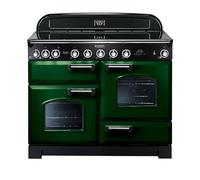 Rangemaster CDL110EIRG/C Classic Deluxe Racing Green with Chrome Trim 110cm Induction Range Cooker - A Rated - 113070