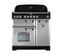Rangemaster Classic Deluxe 90 Induction Range Cooker (Chrome Details) - Royal Pearl