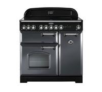 Rangemaster Classic Deluxe 90 Induction Range Cooker (Chrome Details) - Slate