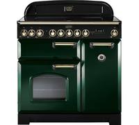 Rangemaster Classic Deluxe 90 Ceramic Range cooker Electric Green
