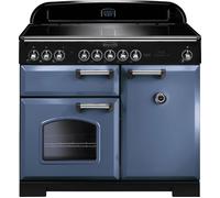 Rangemaster CDL100EISB/C Classic Deluxe 100cm Electric Induction Range Cooker Stone Blue/Chrome