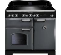 Rangemaster CDL100EISL/C Classic Deluxe 100cm Electric Induction Range Cooker- Slate/Chrome
