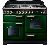 Rangemaster Classic Deluxe 110 Dual Fuel Range cooker Electric Combi Green
