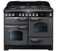 Rangemaster Classic Deluxe 110 Dual Fuel Range Cooker - Slate Chrome