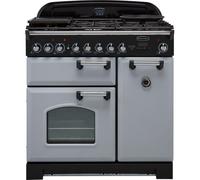 Rangemaster CDL90DFFRP/C 90cm Classic Deluxe Dual Fuel Royal Pearl/Chrome Range Cooker