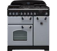 Rangemaster CDL90DFFRP/C 90cm Classic Deluxe Dual Fuel Royal Pearl/Chrome Range Cooker