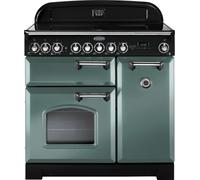Rangemaster CDL90ECMG-C Classic Deluxe 90cm Electric Ceramic Rangecooker - Mineral Green