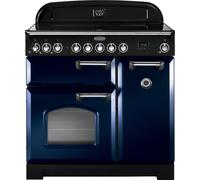Rangemaster Classic Deluxe 90 Ceramic Range cooker Electric Blue
