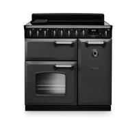 Rangemaster Classic Deluxe CLDL90EIPSLT/CM1 90cm Wide Slate Induction Freestanding Range Cooker - Chrome Trim