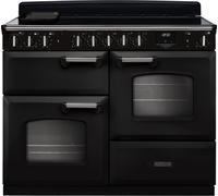 Rangemaster CLDLO110EIPCBL/CM1 Classic Deluxe Charcoal Black / Chrome 110cm Induction Range Cooker A