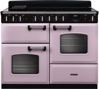 Rangemaster Classic Deluxe OC CLDLO110EIPHTH/CM1 110cm wide Electric Range Cooker with Induction Hob - Heather / Chrome - A/A Rated, Purple