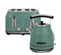 Rangemaster Classic Mineral Green Kettle & 4 Slice Toaster Set