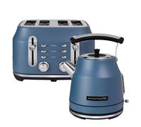 Rangemaster Classic Stone Blue Kettle & 4 Slice Toaster Set