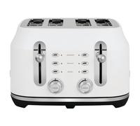 Rangemaster Classic Toaster with Extra-Wide Slots, 6 Browning Levels and 3 Auto-Settings in Matt White, RMCL4S304WH