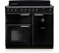 Rangemaster CLDL100EIPGBL/CM1 Classic Delux Gloss Black / Chrome 100cm Induction Range Cooker A