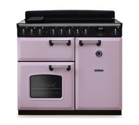 Rangemaster Classic Deluxe CLDL100EIPHTH/CM1 100cm wide Electric Range Cooker with Induction Hob - Heather / Chrome - A/A Rated, Purple