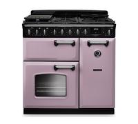 Rangemaster CLDL90DFPHTH/CM1 Classic Deluxe Heather & Chrome 90cm Dual Fuel Range Cooker