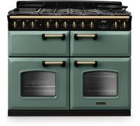 Rangemaster CLDLB110DFPMGR/AB1 18366 New Classic Deluxe Bottom Cavity 110 Dual Fuel Mineral Green An