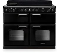 Rangemaster CLDLB110EIPGBL/CM1 Classic Deluxe Gloss Black / Chrome 110cm Induction Range Cooker A