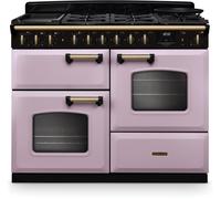 Rangemaster CLDLO110DFPHTH/AB1 18413 New Classic Deluxe OC 110 Dual Fuel Heather Antique Brass