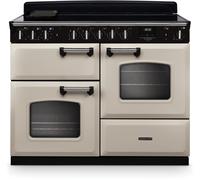 Rangemaster CLDLO110EIPPCR/CM1 Classic Deluxe Pale Cream / Chrome 110cm Induction Range Cooker 14762 A