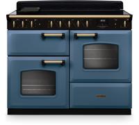 Rangemaster CLDLO110EIPSTB/AB1 Classic Deluxe Stone Blue / Antique Brass 110cm Induction Range Cooker 18347 A