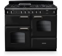 Rangemaster CLO110DFPGBL/CM1 Classic Gloss Black / Chrome 110cm Dual Fuel Range Cooker A