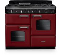 Rangemaster CLO110DFPBOR/CM1 Classic Bordeaux / Chrome 110cm Dual Fuel Range Cooker A