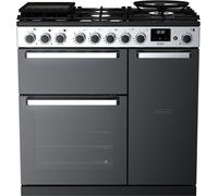 Edge Deluxe 90 90cm Dual Fuel Range Cooker - EDDL90DFGBLK/CM1