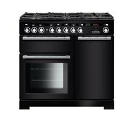 Rangemaster Encore EDL100DFFBL/C - Black Range Cooker - 79L+82L Dual Fuel