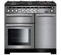 Rangemaster EDL100DFFSS/C - Stainless Steel 100cm Dual Fuel Range Cooker - A Rated