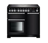 Rangemaster EDL100EIBL/C Encore Deluxe Black / Chrome 100cm Induction Range Cooker A